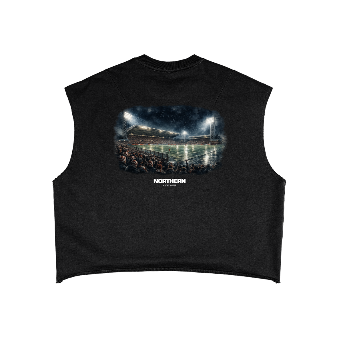 Away Days Black Boxy Tank Top